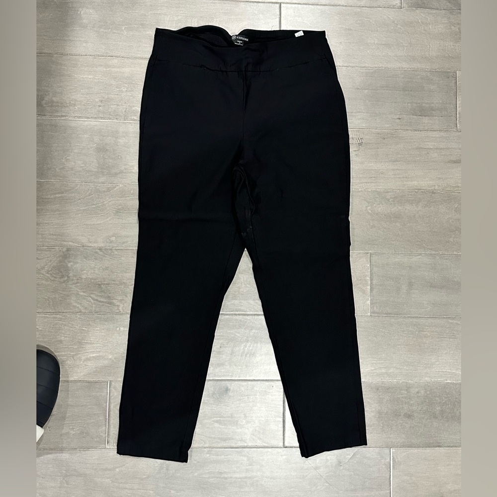 Black Pull On Dress Pants